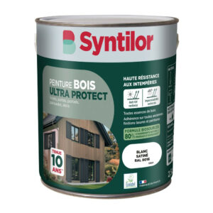 Peinture exterieure bois Ultra protect SYNTILOR blanc satine 2.5l