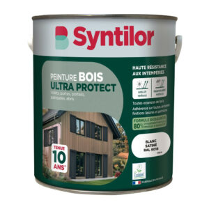 Peinture exterieure bois Ultra protect SYNTILOR blanc satine  5l