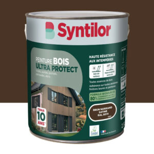 Peinture exterieure bois Ultra protect SYNTILOR brun normand satine  2.5l