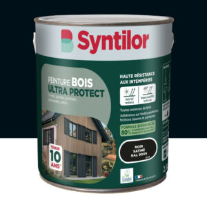 Peinture exterieure bois Ultra protect SYNTILOR noir satine 2.5l