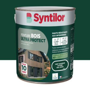 Peinture exterieure bois Ultra protect SYNTILOR vert basque satine  2.5l