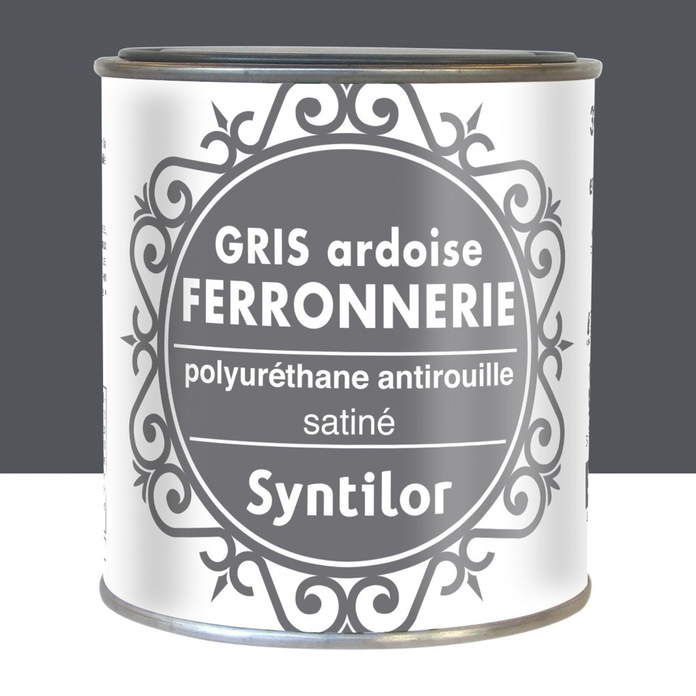 Peinture ferronnerie extérieur SYNTILOR, gris ardoise, 0.375 l