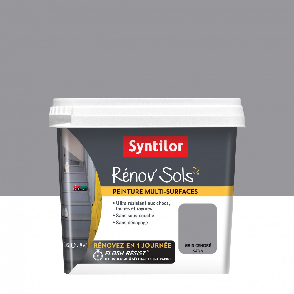 Peinture SYNTILOR, Gris cendré, 0.75 l