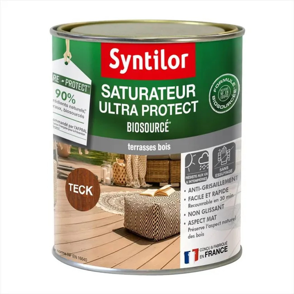 Saturateur Biosourcé nature protect pour bois, teck, mat 0.75 l