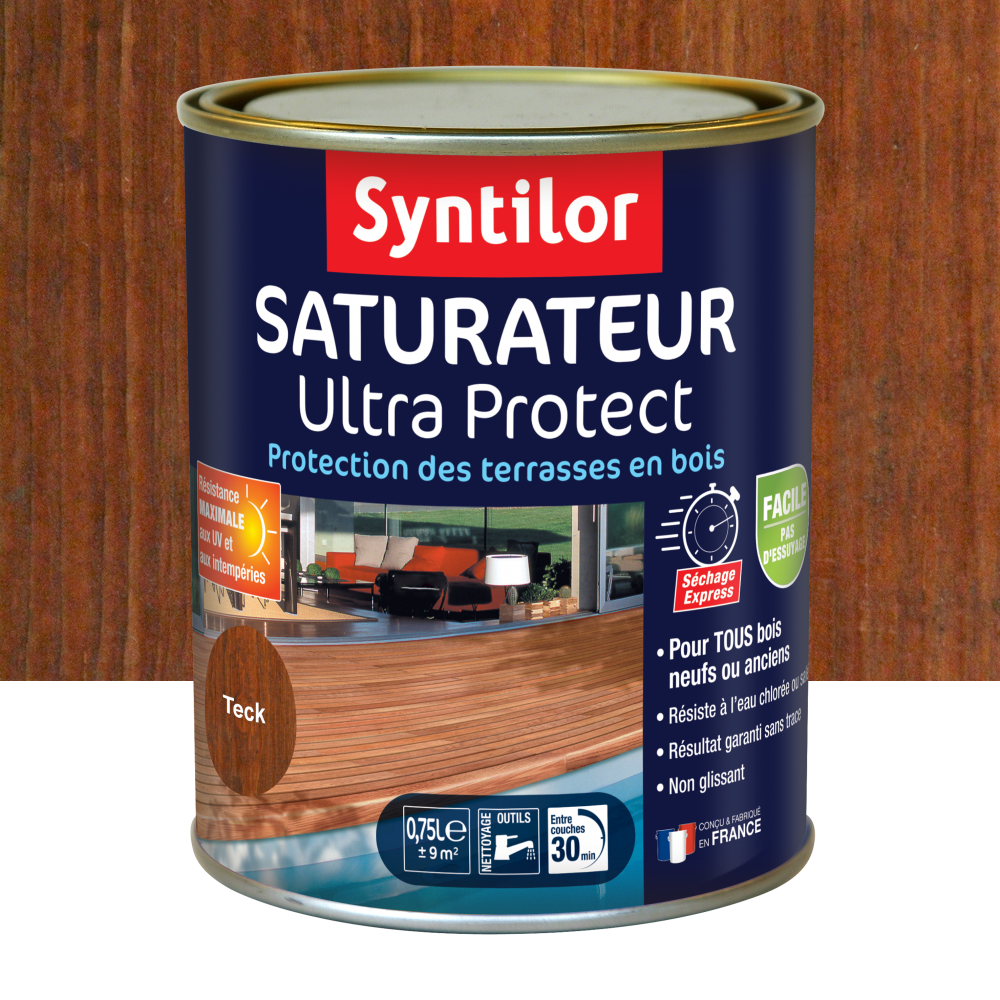 Saturateur Ultra protect SYNTILOR, teck, mat 0.75 l