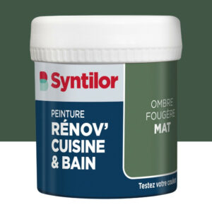 Testeur peinture meuble ombre fougère mat SYNTILOR Renov' cuisine et bain 0.075l