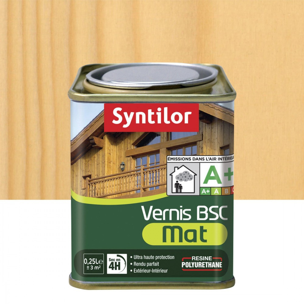 Vernis bois extérieur SYNTILOR incolore mat 0.25 l