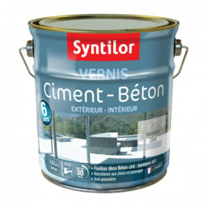 Vernis ciment extérieur / intérieur Ciment SYNTILOR incolore satiné 2.5 l