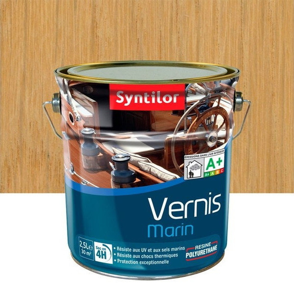 Vernis marin pour bois incolore mat 2.5 l