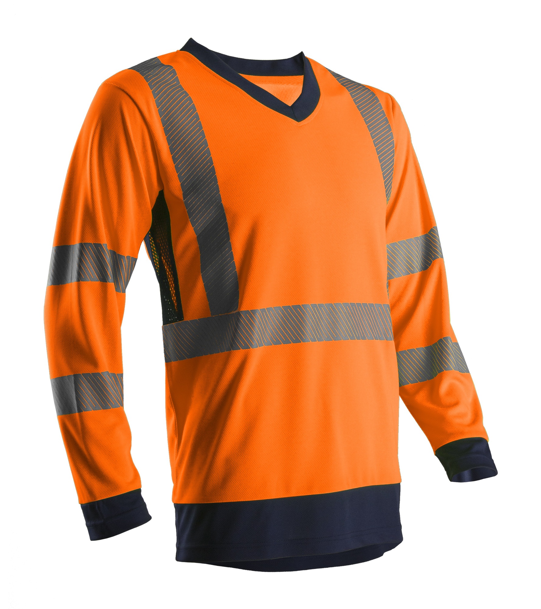 T-shirt haute visibilité SOMO manches longues orange/marine taille 2XL COVERGUARD 5SOM17R2XL