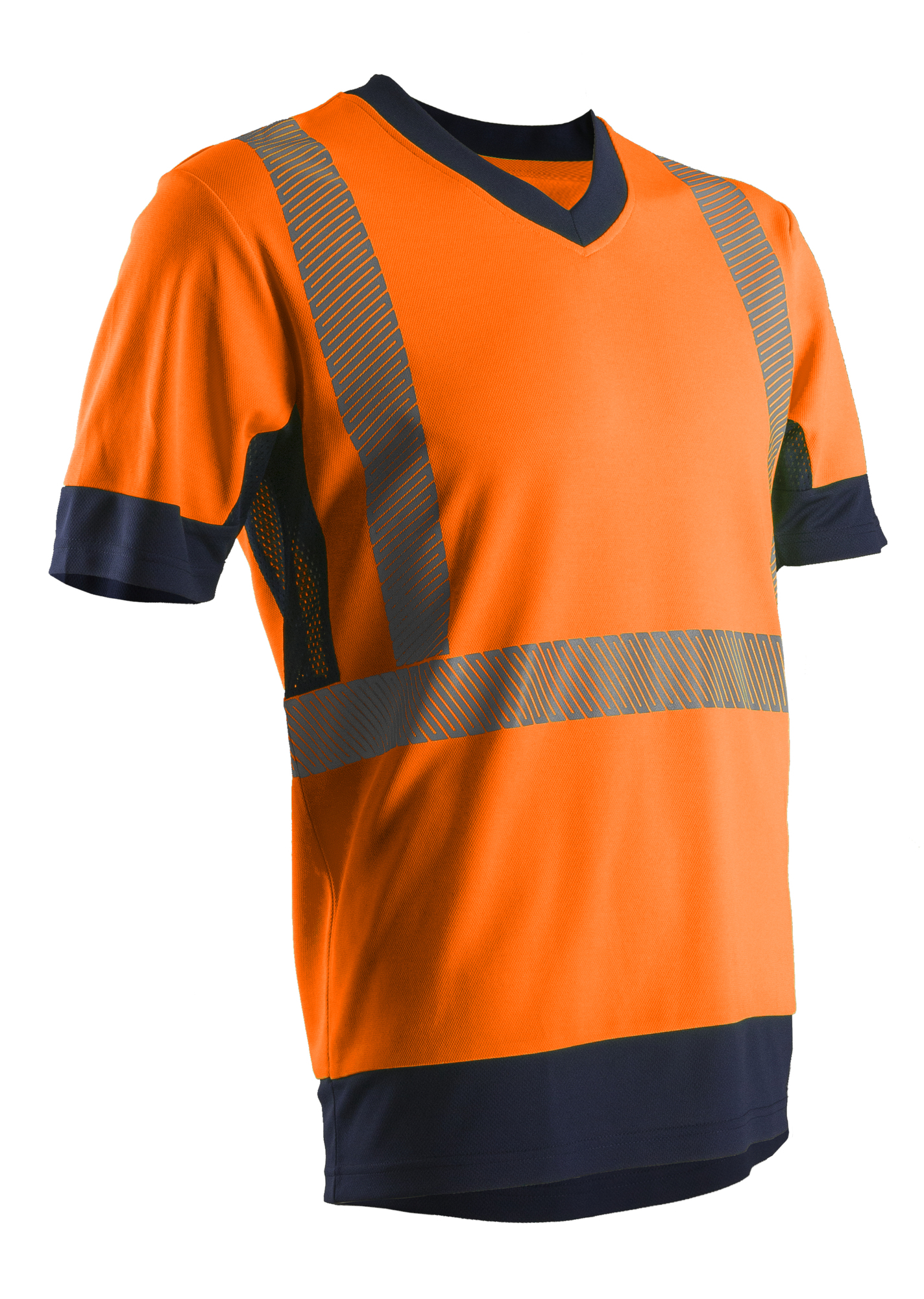 T-shirt KOMO orange haute visibilité col V manches courtes taille S COVERGUARD 7KOMOS