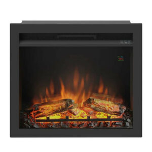 Cheminé électrique encastrable + kit d'installation - Puissance de chauffe 1500W