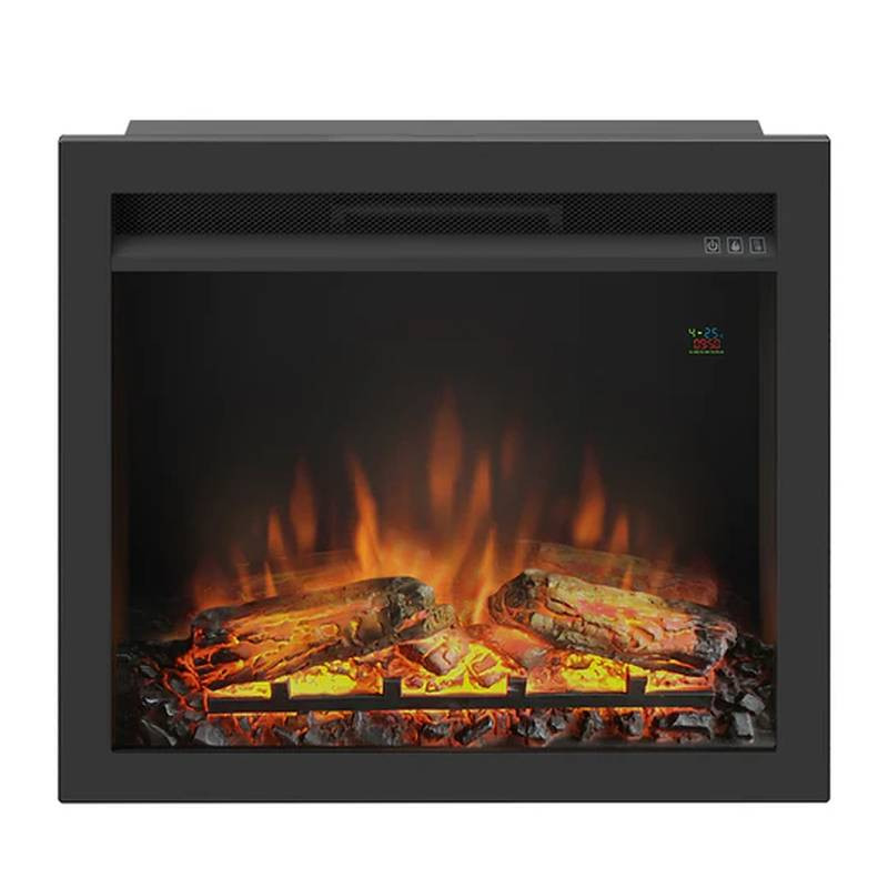 Cheminé électrique encastrable + kit d'installation - Puissance de chauffe 1500W
