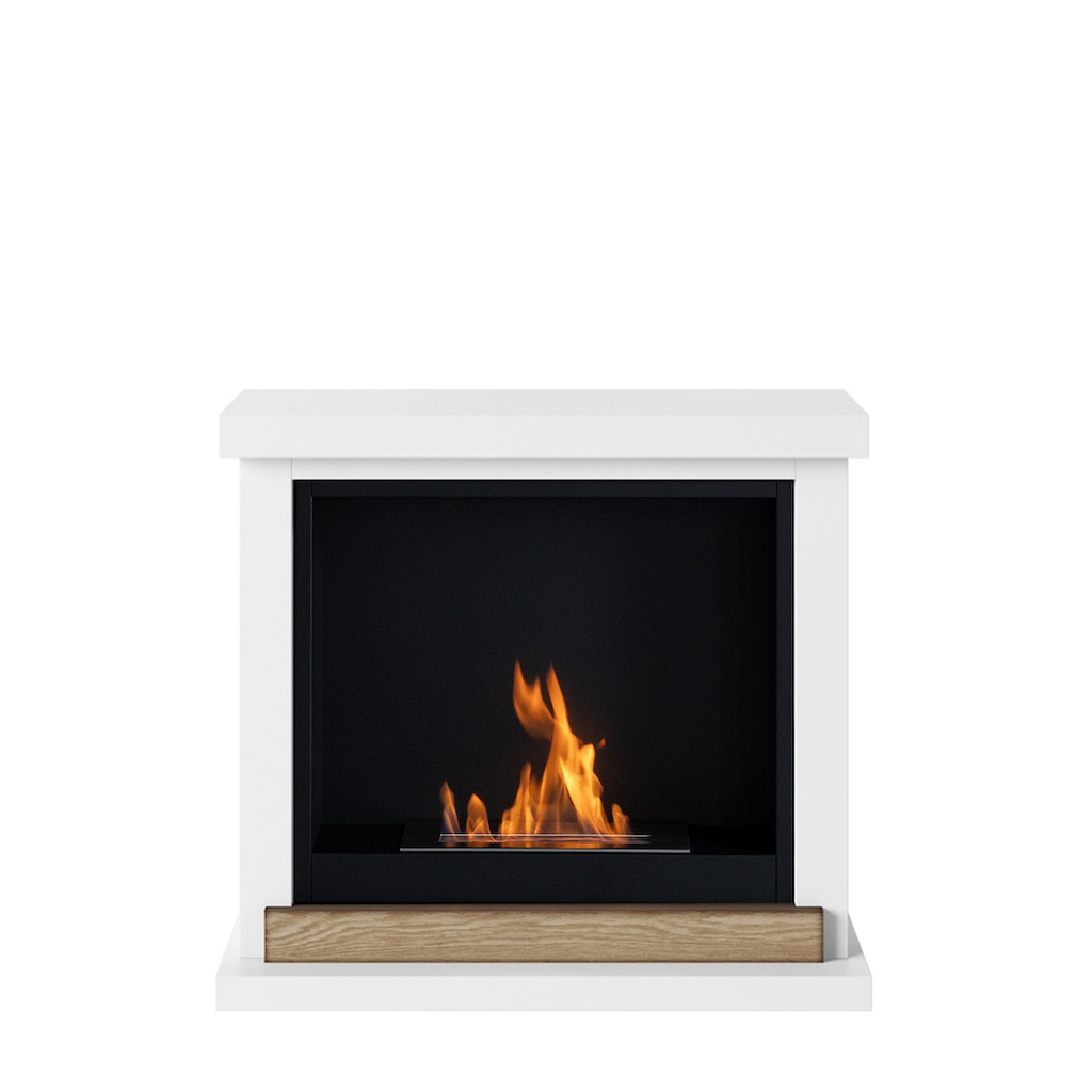 Cheminée bioéthanol - FreeFlame HAGEN - flamme réelle sans conduit - blanche