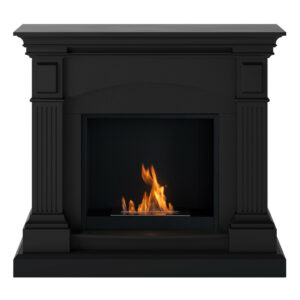 Cheminée bioéthanol - FreeFlame MAGNA - flamme réelle sans conduit - noire