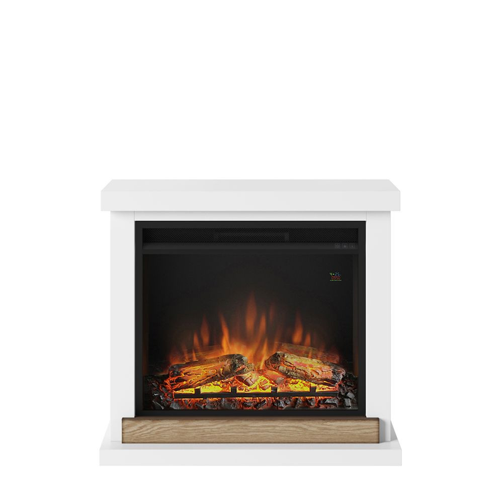 Cheminée électrique décorative "Hagen" Blanche - Powerflame