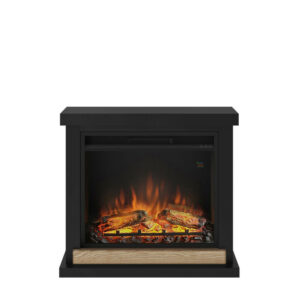 Cheminée électrique décorative "Hagen" Noir profond - Powerflame