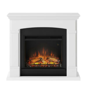 Cheminée électrique décorative "Helmi" Blanche - Powerflame
