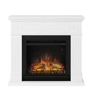 Cheminée électrique décorative "Larsen" Blanche - Powerflame