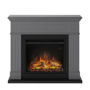 Cheminée électrique décorative "Larsen" Gris foncé - Powerflame