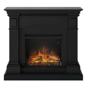 Cheminée électrique décorative "Magna" Noir profond - Powerflame
