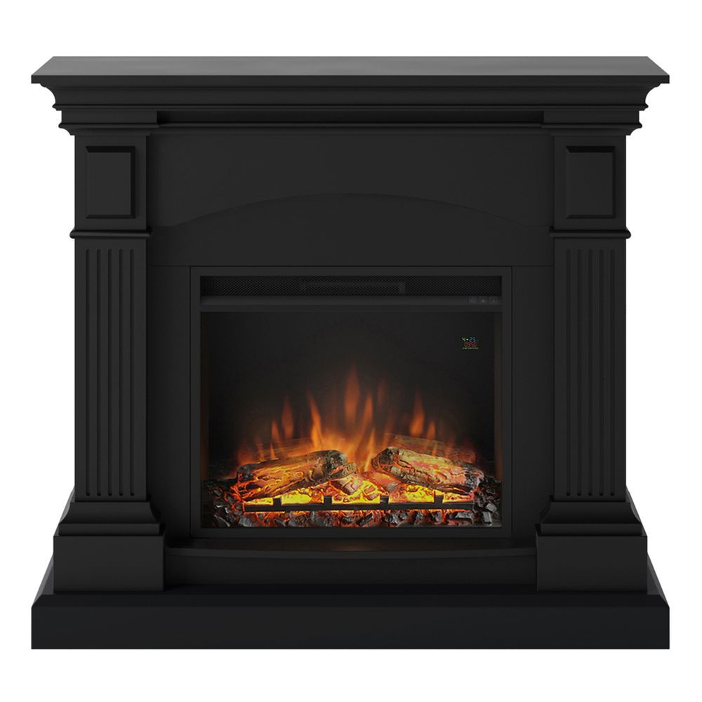 Cheminée électrique décorative "Magna" Noir profond - Powerflame