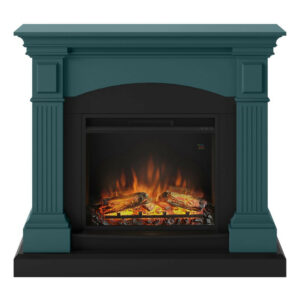 Cheminée électrique décorative "Magna" Turquoise - Powerflame