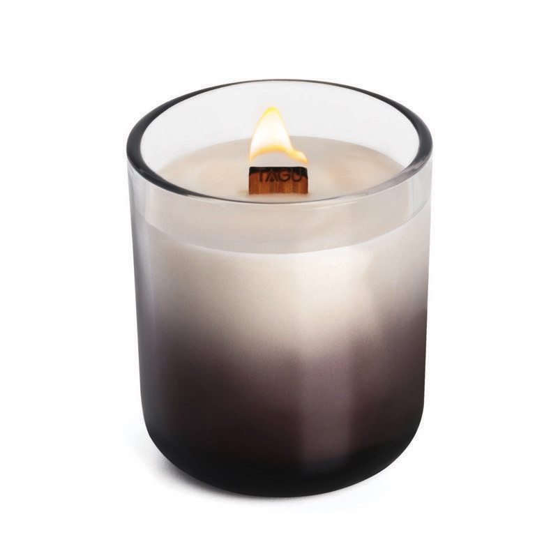 Coffret grande bougie crépitante Candleplace - parfum feu de cheminée - autonomie 60h