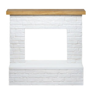 Habillage de cheminée - modèle ROLF - blanc - compatible PowerFlame, PowerFlame 2, ZenFlame et FreeFlame