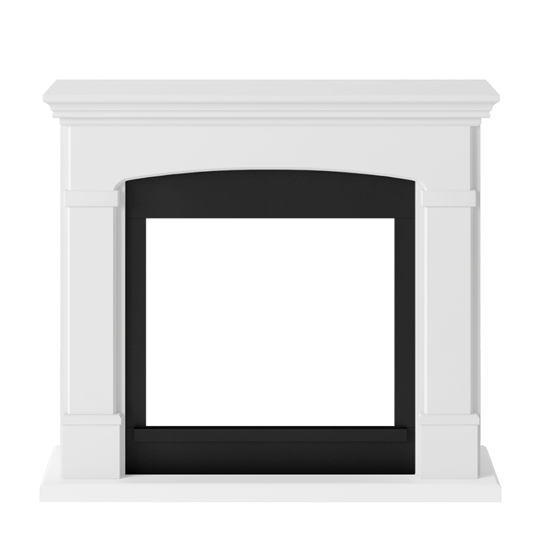 Habillage de cheminée pour Powerflame modèle Helmi - Blanc pur