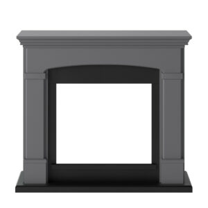 Habillage de cheminée pour Powerflame modèle Helmi - Gris uni
