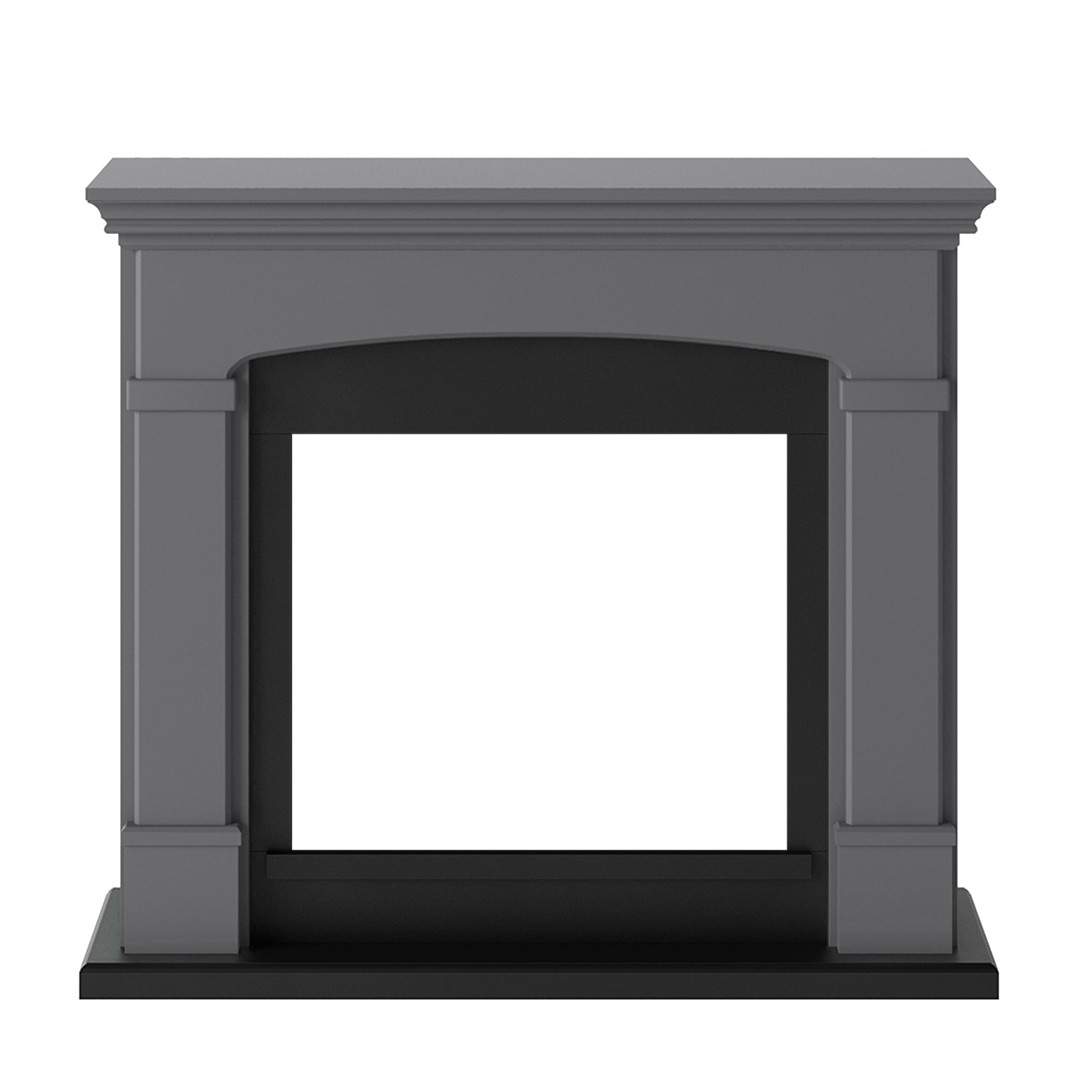 Habillage de cheminée pour Powerflame modèle Helmi - Gris uni