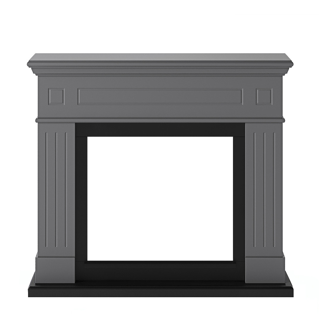 Habillage de cheminée pour Powerflame modèle Larsen - Gris uni