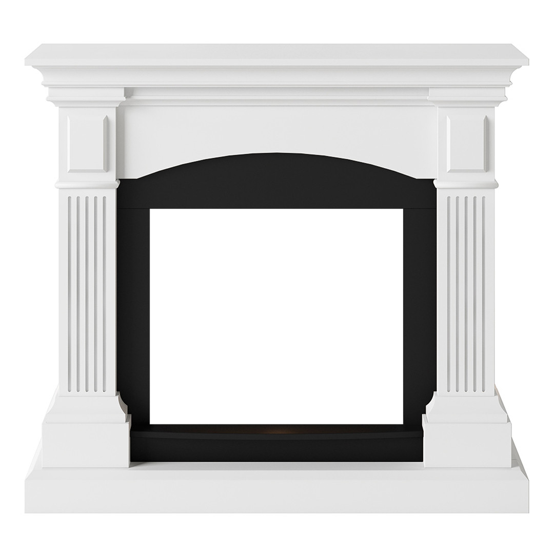 Habillage de cheminée pour Powerflame modèle Magna - Blanc pur