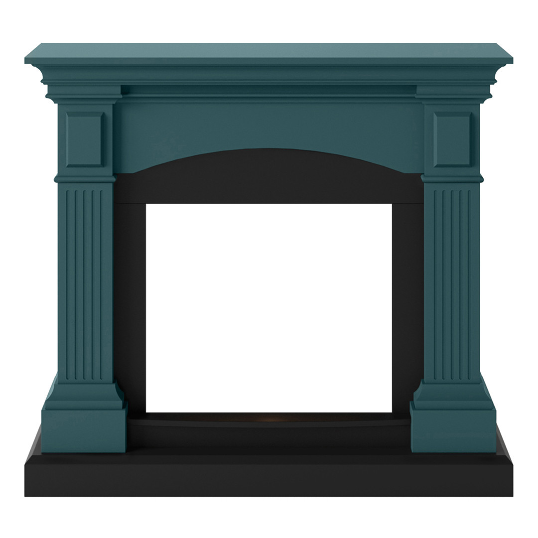 Habillage de cheminée pour Powerflame modèle Magna - Turquoise doux