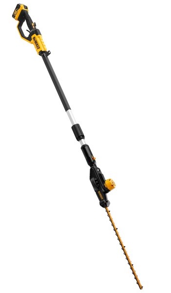 Taille-haies orientable sur perche 18 V + 1 batterie 5 Ah + chargeur DEWALT DCMPH566P1-QW
