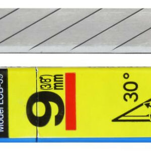 10 lames de cutter dé précision à lame effilée pointe 30° 9 mm