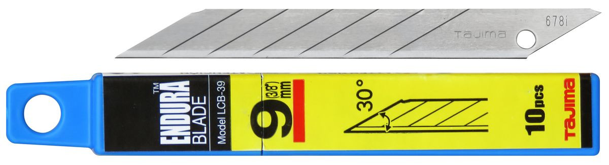 10 lames de cutter dé précision à lame effilée pointe 30° 9 mm