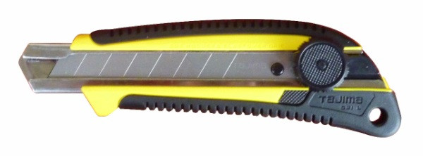 Cutter 18 mm bi-matière (blocage à molette crantée)