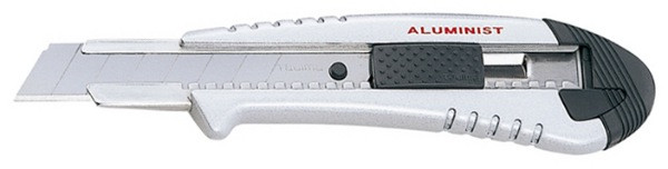 Cutter 18 mm Pro "Alu" argent
