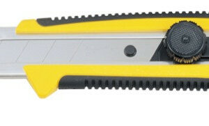 Cutter 25 mm bi-matière (blocage à molette crantée)