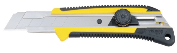 Cutter 25 mm bi-matière (blocage à molette crantée)