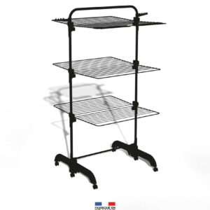 Etendoir a linge sur pieds42 m noir TANCARVILLE