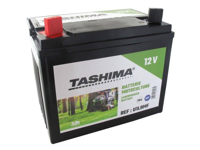 Batterie gel F1 12V 28 AH + à gauche