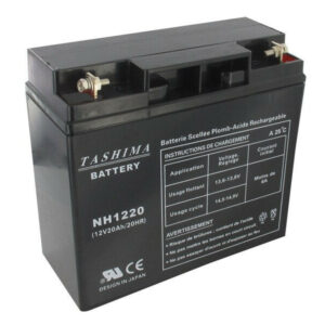 Batterie gel/agm 100% étanche pour tondeuses autoportées 12V, 20A