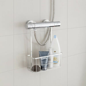 Etagère de bain / douche a suspendre, chrome brillant