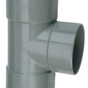 Té pied de biche PVC double Femelle 87°30 D125 WAVIN 3026022