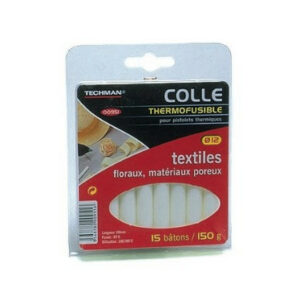 15 bâtons de colle cartons / textiles (12 x 100 mm)