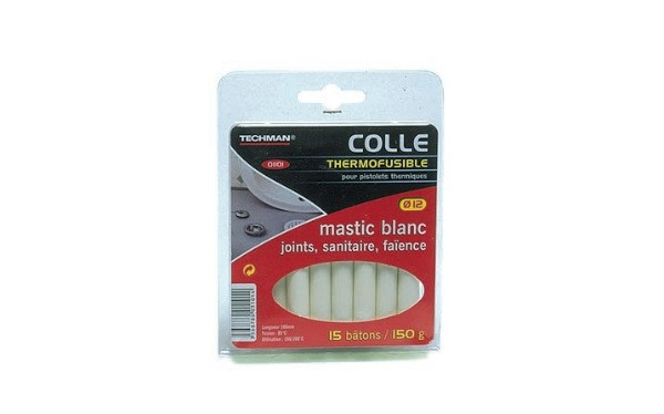 15 bâtons de colle pour joints sanitaires (12 x 100 mm)
