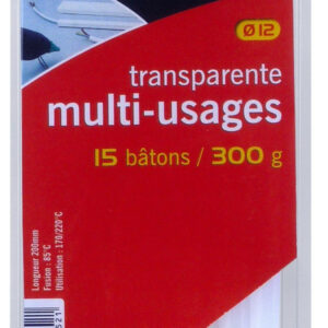 15 bâtons de colle universelle (12 x 200 mm)